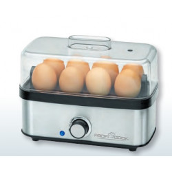 ProfiCook PC-EK 1139 Pentolino per uova 400 W Nero, Acciaio inossidabile