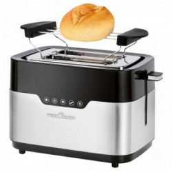 ProfiCook PC-TA 1170 tostapane 2 fetta/e Nero, Acciaio inossidabile 920 W