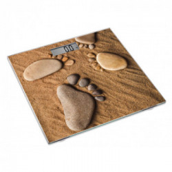 Eva 033668 - Bilancia Pesapersone Digitale, Vetro, Piedi, 180KG/100G