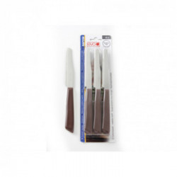Eva 053133 - 6 Coltelli da Tavola, 11 CM Marrone