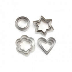 Eva 041219 - Tagliabiscotti, Acciaio Inox, 12 Pezzi