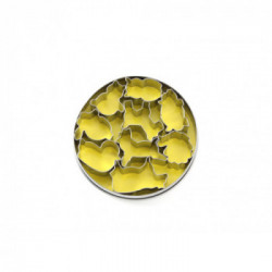 Eva 041261 - Tagliabiscotti Mini, Animali, Acciaio Inox, 9 Pezzi