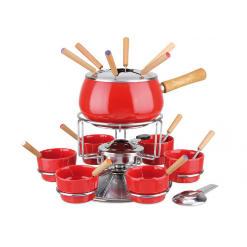 Eva 070617 - Set per Fonduta, 23 Pezzi, Acciaio...