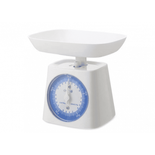 Eva 033034 - Bilancia Cucina, ABS, 5KG/25G, Bianco