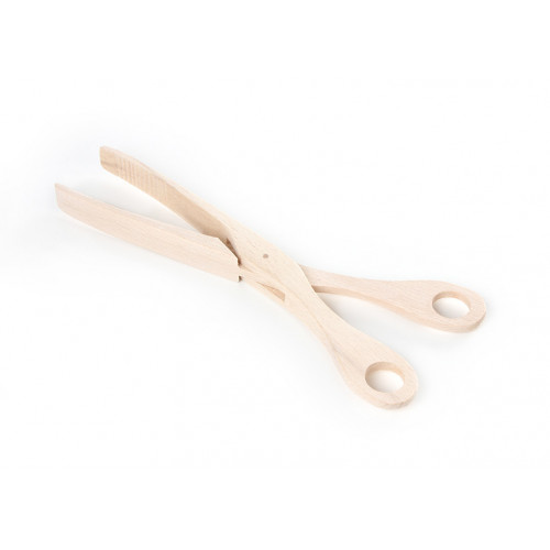 Eva 042075 - Pinza Cucina Legno Faggio, 28cm