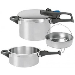 ELO Praktika, Pentola a Pressione 3+6 L, Ø 22 cm con Cestello