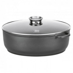 ROSTIERA OVALE+COPERCHIO AROMA 'ALUCAST' IND. 40x22x11CM ELO