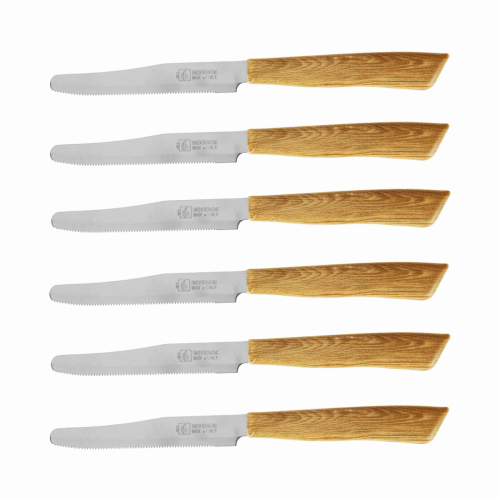 INOXBONOMI, 6 COLTELLI TAVOLA 11CM MANICO COLOR...