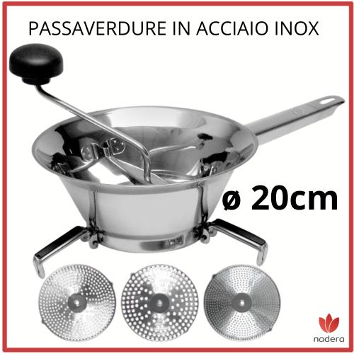 Gnali 021516 - Passaverdure Inox, 20cm
