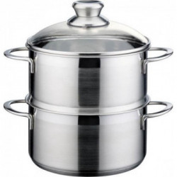 GSW 3 PEZZI SET CUOCIVAPORE INOX INDUZIONE Ø 20CM GSW