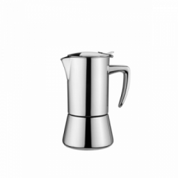 Forever 121901 Miss Diamond - Moka, Acciaio Inox, 2 Tazze