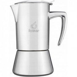 Forever 121904 Miss Diamond - Moka, Acciaio Inox, 10 Tazze