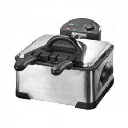 Clatronic 023045 - Friggitrice Doppia Inox