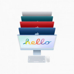Apple iMac 24" con display Retina 4.5K (Chip M1 con GPU 7-core, 256GB SSD) *ESTENSIONE GARANZIA3 3 ANNI IN PIU' in omaggio*