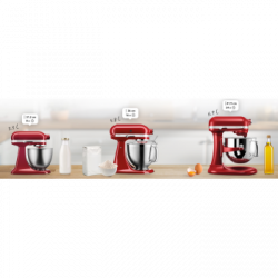 KitchenAid 5KSM3311XEER - Impastatrice, Planetaria, 250 W, 3,3 Lt., 40-200 rpm, Rosso Imperiale