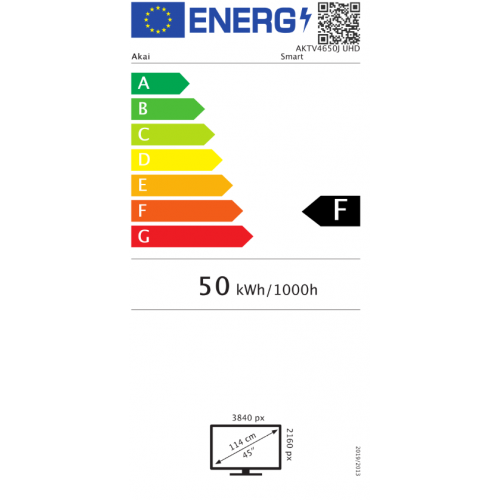 Akai AKTV4650J TV 114,3 cm (45") 4K Ultra HD...