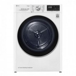 Lg RC80V9AV3W - Asciugatrice Pompa di Calore, 8 Kg, Dual Inverter, Wi-Fi, A.I., EcoHybrid, A+++ -10%