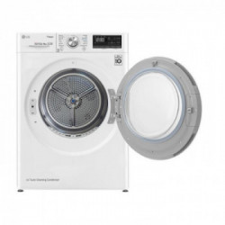 Lg RC80V9AV3W - Asciugatrice Pompa di Calore, 8 Kg, Dual Inverter, Wi-Fi, A.I., EcoHybrid, A+++ -10%