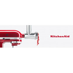 KitchenAid 5KSMMGA - Accessorio Tritatutto di Metallo e Insaccatrice