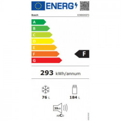 Bosch KIN86NSF0 - Frigorifero da Incasso Combinato, Serie 2, NoFrost, 260 Litri, Classe F, 177.2 x 54.1 cm