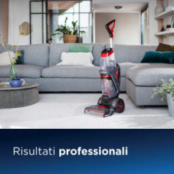 Bissell 1858N Revolution ProHeat 2X Lavamoquette Professionale, 3,7 Lt., Spazzola 8 cm