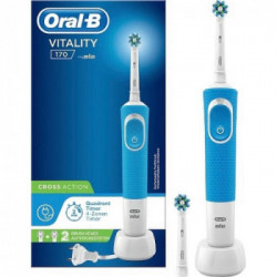 Oral-B Vitality 170 CrossAction Adulto Spazzolino rotante-oscillante Blu, Bianco