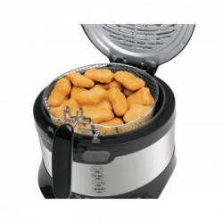 Moulinex AF179D Uno L Metal - Friggitrice, Acciaio Inox, 2,1 Litri, 1900 Watt