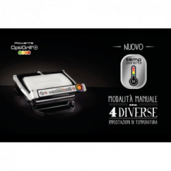 Rowenta GR712D Optigrill - Bistecchiera, 2000 W, 6 Programmi di Cottura, 4 Temperature Regolabili