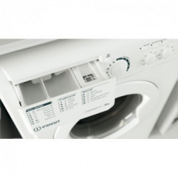 Indesit EWC 81284 W IT - Lavatrice a Carica Frontale, 8 Kg, 1200 Giri, Classe C