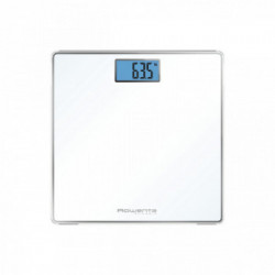 Rowenta BS1501 Classic - Bilancia Pesapersone, Fino a 160 Kg, Vetro Temperato Bianco, Precisione 100 gr