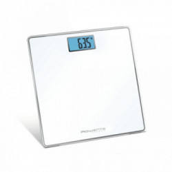 Rowenta BS1501 Classic - Bilancia Pesapersone, Fino a 160 Kg, Vetro Temperato Bianco, Precisione 100 gr