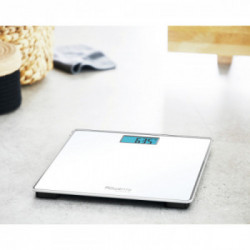 Rowenta BS1501 Classic - Bilancia Pesapersone, Fino a 160 Kg, Vetro Temperato Bianco, Precisione 100 gr