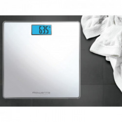 Rowenta BS1501 Classic - Bilancia Pesapersone, Fino a 160 Kg, Vetro Temperato Bianco, Precisione 100 gr