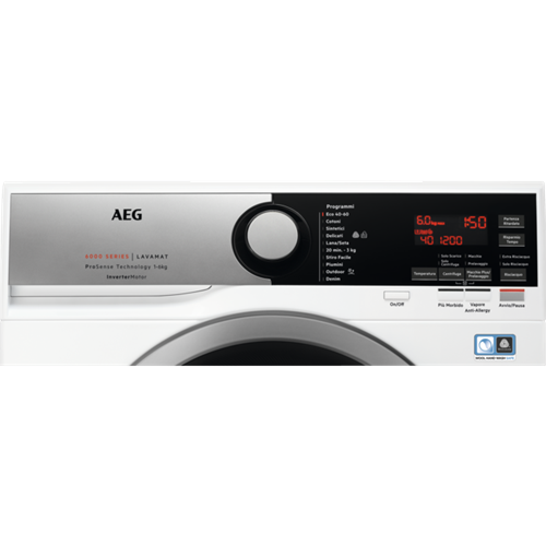 Aeg L6SE62S - Lavatrice Carica Frontale Slim, 6...
