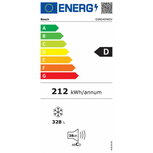 Bosch GSN54DWDV - Congelatore Verticale...