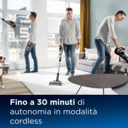 Bissell MultiReach Active 21V Pet - Scopa Elettrica Ricaricabile 2-in-1, Fino a 30 Minuti, Indicata per Case con Animali