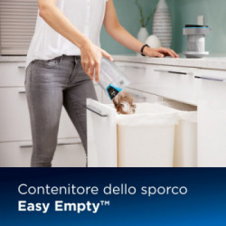 Bissell MultiReach Active 21V - Scopa Elettrica Ricaricabile 2-in-1, Fino a 30 Minuti, Filtro Lavabile, con 2 Accessori
