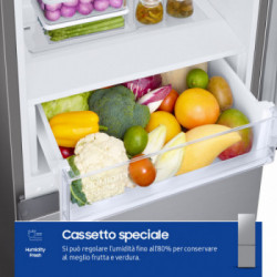 SAmsung RB33B612FSA - Frigorifero Combinato, Ecoflex, Total No Frost, 344 Litri, Classe F