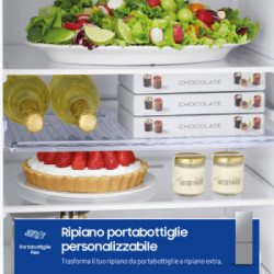 SAmsung RB33B612FSA - Frigorifero Combinato, Ecoflex, Total No Frost, 344 Litri, Classe F