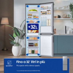 SAmsung RB33B612FSA - Frigorifero Combinato, Ecoflex, Total No Frost, 344 Litri, Classe F