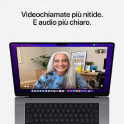Apple MacBook Pro 16" chip M1 Pro 10‑core CPU 16‑core GPU 512GB SSD Grigio *ESTENSIONE GARANZIA3 3 ANNI IN PIU' in omaggio*