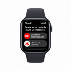 Apple Watch SE GPS + Cellular 44mm Cassa in Alluminio color Mezzanotte con Cinturino Sport Band Mezzanotte - Regular