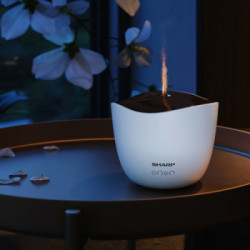 Sharp DF-A1E-W diffusore di aromi Cisterna Plastica Oro, Bianco