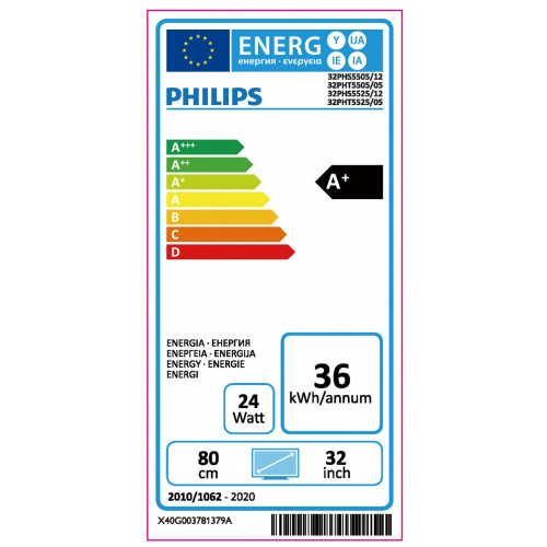 Philips 32PHS5505/12 TV 81,3 cm (32") HD Nero