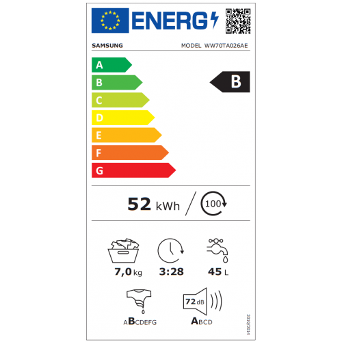 Samsung WW70TA026AE - Lavatrice a Carica...