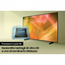 Samsung UE 43AU8070 UXZT 2021 GARANZIA ITALIA 2 ANNI Smart TV 43" LED 4k UHD HDR Wi-Fi Black