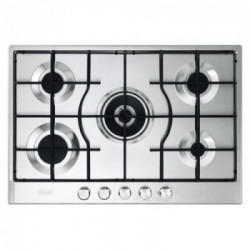 De’Longhi SLF575LX piano cottura Acciaio inossidabile Da incasso 75 cm Gas 5 Fornello(i)