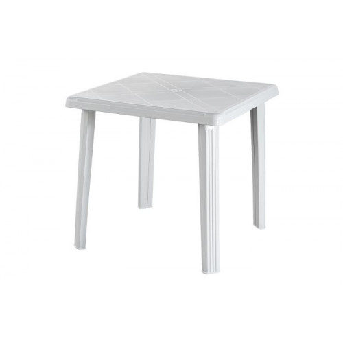 TAVOLO QUADRO 75 RODI BCO