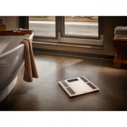 Soehnle Shape Sense Connect 100 Bilancia pesapersone elettronica Rettangolo Argento