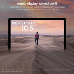 Samsung Galaxy Tab A8 Tablet Android 10.5 Pollici Wi-Fi RAM 4 GB 128 GB Tablet Android 11 Gray